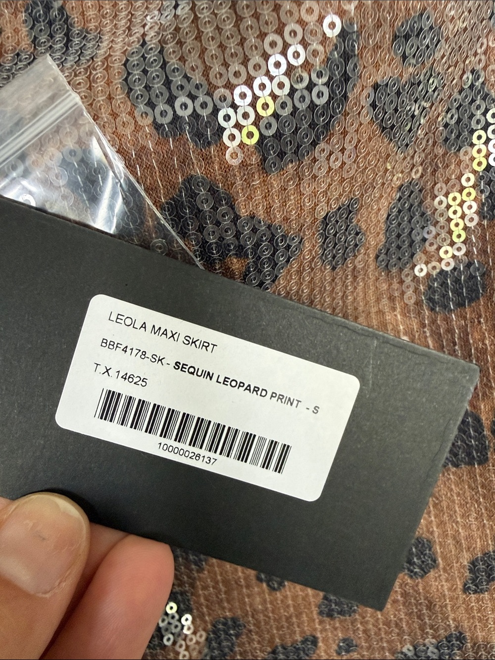 NWT Babyboo Fashion Sequin Leopard Print Maxi Skirt & Tank Set - Small - Picture 7 of 16